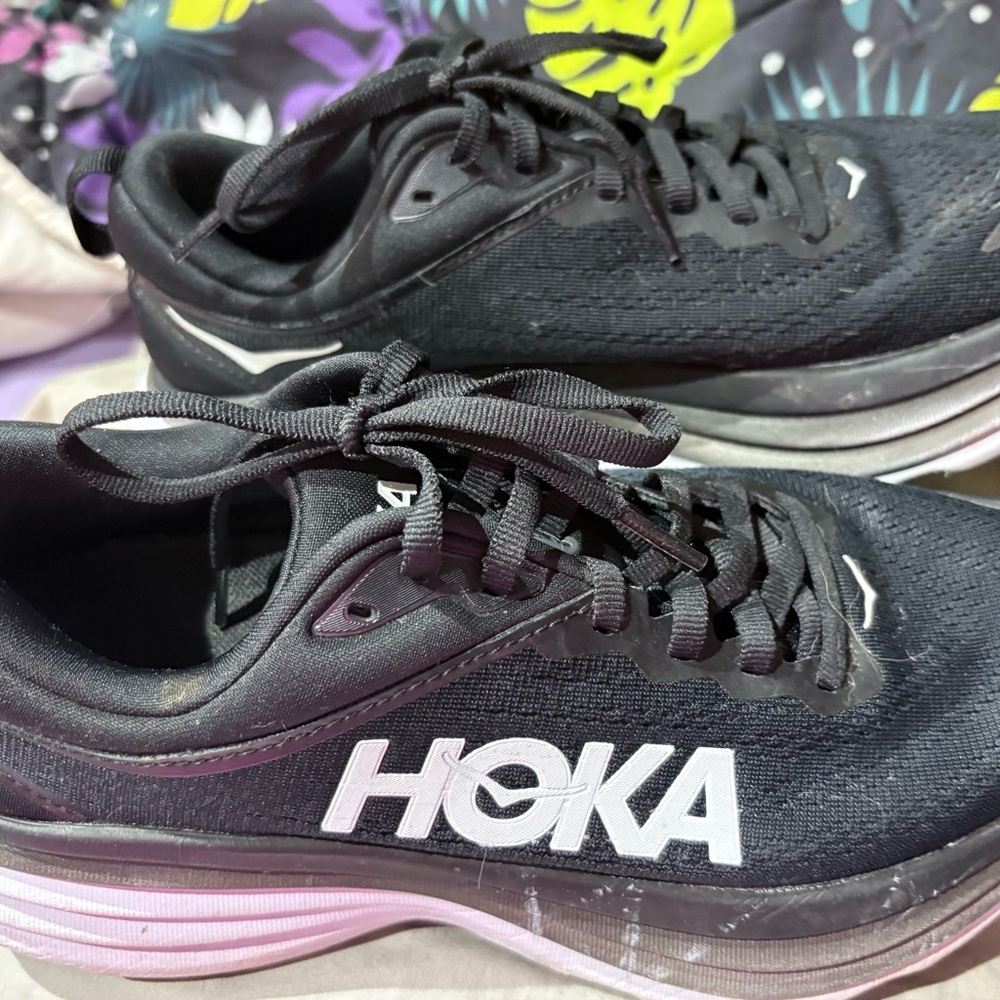 Hoka Bondi Women's Black Athletic Shoes